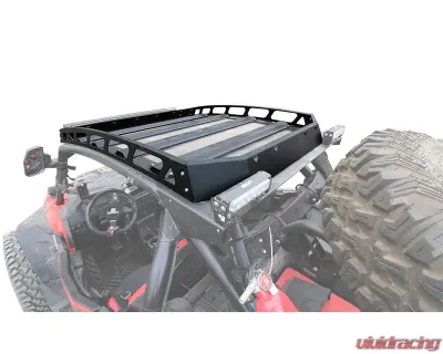 AFX Motorsports Black Roof Rack Polaris RZR XP 1000 Turbo S 2 Seater - CAN012-B-LED