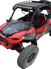 AFX Motorsports Black Roof Rack Polaris RZR XP 1000 Turbo S 2 Seater                                     - CAN012-B-LED - Image 5