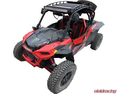AFX Motorsports Black Roof Rack Polaris RZR XP 1000 Turbo S 2 Seater - CAN012-B-LED