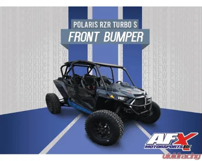 AFX Motorsports Black Front Bumper Polaris RZR XP 1000 Turbo S 2019-2022 - DEF068-B