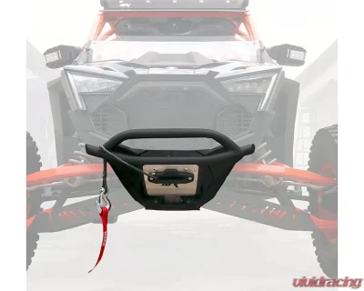 AFX Motorsports Black Front Bumper w/ Winch mount Polaris RZR PRO R | Turbo R - DEF075-B