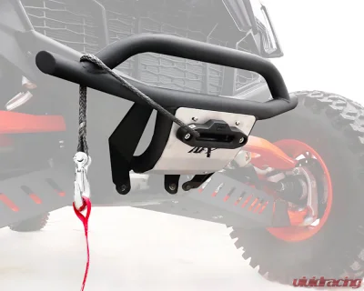 AFX Motorsports Black Front Bumper w/ Winch mount Polaris RZR PRO R | Turbo R - DEF075-B