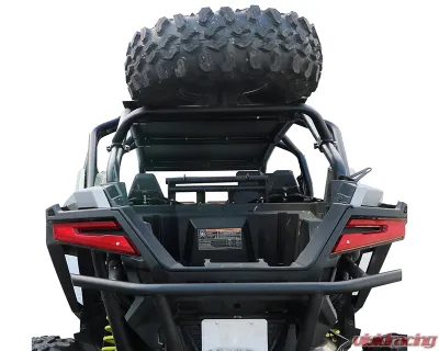 AFX Motorsports Black Spare Tire Carrier Polaris RZR Turbo R 2021-2022 - POR035