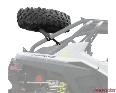 AFX Motorsports Black Spare Tire Carrier Polaris RZR Turbo R 2021-2022 - POR035
