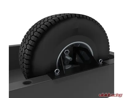 AFX Motorsports Black Spare Tire Carrier Polaris Ranger - POR038