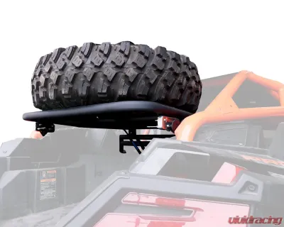 AFX Motorsports Black Spare Tire Carrier w/ Pneumatic Piston Polaris RZR PRO R - POR043-B