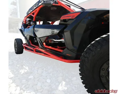 AFX Motorsports Silver Nerf Bars Can-Am Maverick X3 MAX - PRO032-SI