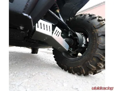 AFX Motorsports 3/16" Brushed Aluminum Stripes A-Arm Guards CFMoto UForce 1000 XL 2021-2023 - SKI030-B-316-AL-1