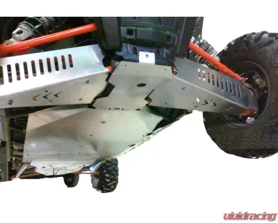 AFX Motorsports 3/16" Polaris Red Stripes A-Arm Guards Polaris RZR XP 1000 2015-2022 - SKI060-B-316-R-STRIPES