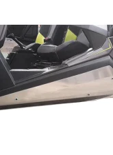 AFX Motorsports 1/8" Brushed Aluminum Plain Rock Sliders Polaris RZR XP 1000 2 Seater 2015-2022                                     - SKI080-A-18-AL-PLAIN - Image 3