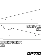 AFX Motorsports 1/8" Brushed Aluminum Plain Rock Sliders Polaris RZR XP 1000 2 Seater 2015-2022                                     - SKI080-A-18-AL-PLAIN - Image 5