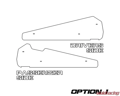 AFX Motorsports 1/8" Brushed Aluminum Plain Rock Sliders Polaris RZR XP 1000 2 Seater 2015-2022 - SKI080-A-18-AL-PLAIN