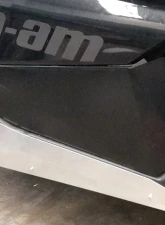 AFX Motorsports 1/8" Brushed Aluminum Plain Rock Sliders Can-Am Maverick X3 2 Seater                                     - SKI102-A-18-AL-PLAIN - Image 2