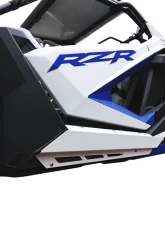 AFX Motorsports 1/8" Brushed Aluminum Plain Rock Sliders Polaris RZR PRO XP | PRO R 2 Seater                                     - SKI128-A-18-AL-PLAIN - Image 2