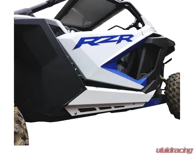 AFX Motorsports 1/8" Brushed Aluminum Plain Rock Sliders Polaris RZR PRO XP | PRO R 2 Seater - SKI128-A-18-AL-PLAIN