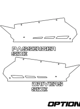 AFX Motorsports 1/8" Brushed Aluminum Plain Rock Sliders Polaris RZR PRO XP | PRO R 2 Seater                                     - SKI128-A-18-AL-PLAIN - Image 4