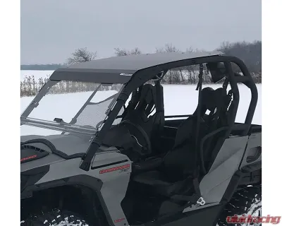 AFX Motorsports Black Aluminum Roof Can-Am Maverick | Commander 2 Seater 2010-2018 - TEC001-B-AL