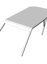 AFX Motorsports White Roof Aluminum w/ Side Covers Can-Am Maverick | Commander 4 Seater 2010-2018                                     - TEC004-W-Y-AL - Image 5