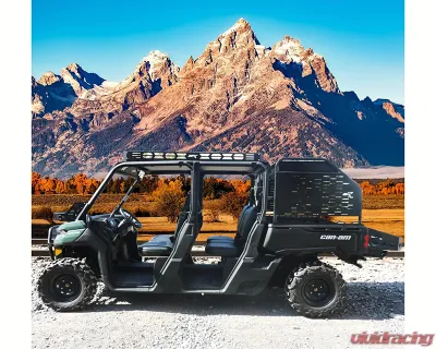 AFX Motorsports Black Aluminum Roof Can-Am Defender 4 Seater 2018-2022 - TEC012-B