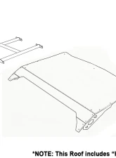 AFX Motorsports White Aluminum Dunner Roof Can-Am Maverick X3 2 Seater                                     - TEC028-D-W - Image 3