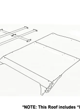 AFX Motorsports White Dunner Roof Can-Am X3 MAX 4 2017-2022                                     - TEC034-D-W-AL - Image 5