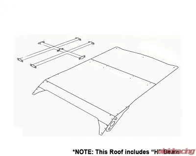 AFX Motorsports White Dunner Roof Can-Am X3 MAX 4 2017-2022 - TEC034-D-W-AL