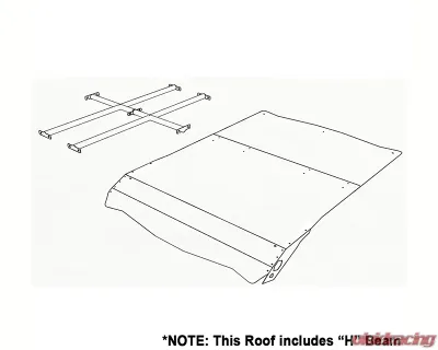 AFX Motorsports Black Lowered Roof Can-Am X3 MAX 4 2017-2022 - TEC034-L-B-AL