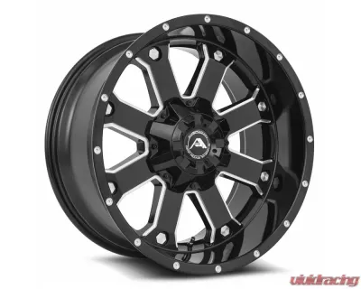 American Off-Road A108 Black Milled Spoke 20x10 5x120-150|6x120-139.7 -24mm Wheel - A10820A0xxx-24BMI