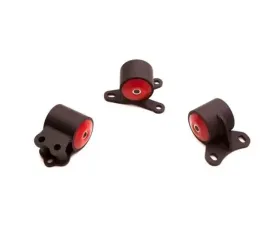 Innovative Mounts B-Series Black Steel Mounts 95A Bushings Auto Trans 3 Bolt Acura Integra 1994-2001