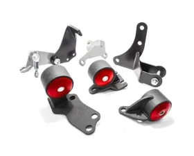 Innovative Mounts D-Series Black Steel Mounts 85A Bushings Pre 92 Engine Hydro Honda Civic 1988-1991