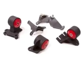 Innovative Mounts B-Series Black Steel Mounts 85A Bushings Cable to Hydro Conversion Acura Integra 1990-1993