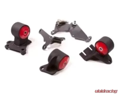 Innovative Mounts B-Series Black Steel Mounts 85A Bushings Cable to Hydro Conversion Acura Integra 1990-1993 49351-85A - 49351-85A