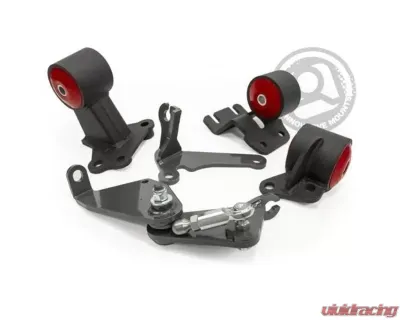 Innovative Mounts B-Series Black Steel Mounts 85A Bushings Auto to Manual Hydro Actuator Acura Integra 1990-1993 - 49355-85A