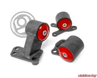 Innovative Mounts B-Series Black Steel Mounts 75A Bushings Auto to Manual Hydro 2 Bolt Acura Integra 1994-2001 - 49551-75A