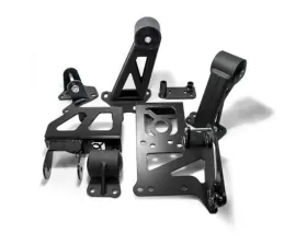 Innovative Mounts J-Series Black Steel Mounts 75A Bushings w/Relocation Bracket Acura Integra 1994-2001