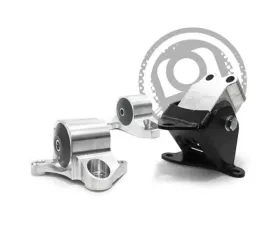 Innovative Mounts B/D Series Silver Aluminum Mounts 95A Bushings 3 Bolt Honda Civic 1996-2000