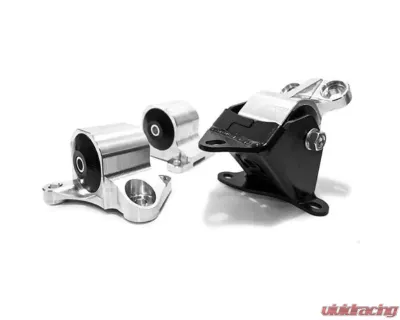 Innovative Mounts B/D Series Silver Aluminum Mounts Solid Bushings 3 Bolt Honda Civic 1996-2000 - B10051-SOLID