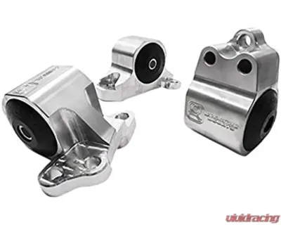 Innovative Mounts B/D Series Silver Aluminum Mounts 75A Bushings 3 Bolt Honda Civic 1992-1995 - B10150-75A