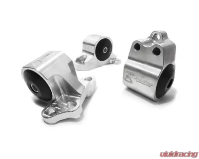 Innovative Mounts B/D Series Silver Aluminum Mounts 95A Bushings 3 Bolt Honda Civic 1992-1995 - B10150-95A