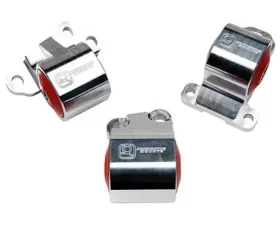 Innovative Mounts B/D Series Black Aluminum Mounts 75A Bushings 2 Bolt Honda Civic 1992-1995