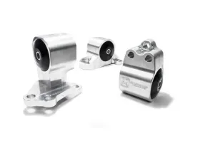 Innovative Mounts B/D Series Black Aluminum Mounts 95A Bushings Auto to Manual Hydro 3 Bolt Honda Civic 1992-1995