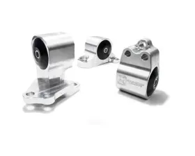 Innovative Mounts B/D Series Silver Aluminum Mounts Solid Bushings Auto to Manual 3 Bolt Honda Civic 1992-1995
