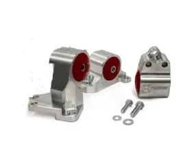 Innovative Mounts B/D Series Auto Manual Silver Aluminum Mounts 75A Bushings 3 Bolt Acura Integra 1994-2001