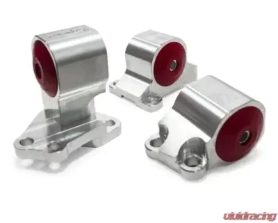 Innovative Mounts B/D Series Black Aluminum Mounts 85A Bushings Auto to Manual Hydro 2 Bolt Honda Civic 1992-1995 - B49550-85A-BA