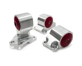 Innovative Mounts B/D Series Silver Aluminum Mounts 85A Bushings Auto to Manual Hydro 2 Bolt Honda Civic 1992-1995