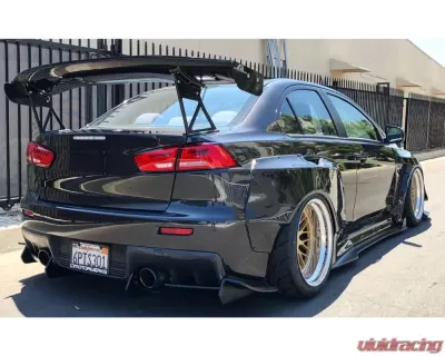 StreetFighterLA Rear Diffuser FRP Mitsubishi EVO X 2008-2015 - SFXLA-EVOX-DIFF-FRP