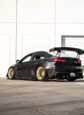 StreetFighterLA Rear Diffuser FRP Mitsubishi EVO X 2008-2015                                     - SFXLA-EVOX-DIFF-FRP - Image 3