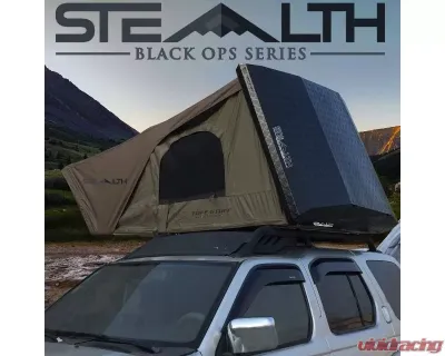 Tuff Stuff Overland Black 3+ Person Stealth Aluminum Shell RTT - TS-RTT-STLTH
