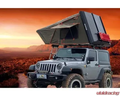 Tuff Stuff Overland Black 3+ Person Stealth Aluminum Shell RTT - TS-RTT-STLTH