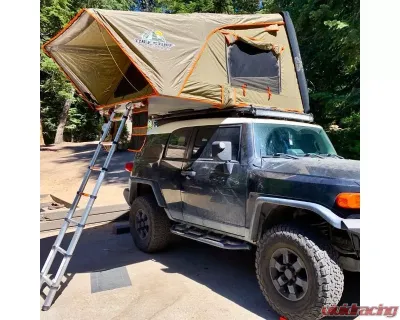 Tuff Stuff Overland Black 4 Person Alpha Hard Top Side Open Tent - TS-RTT-CS-BK